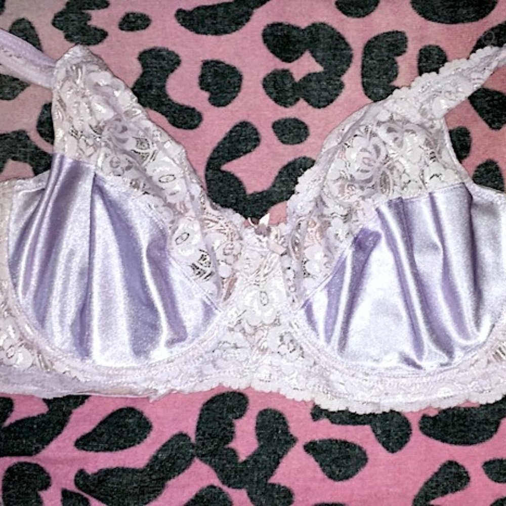 PINKK PURPLE UNPADDED BRA 40DD